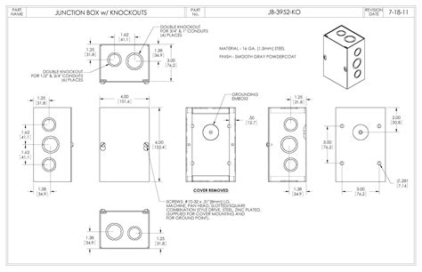 junction box knockout height|junction box size calculator.